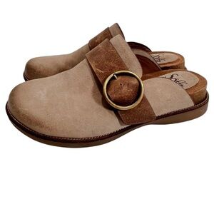 Sofft Tan Leather Billie Lightweight Clog